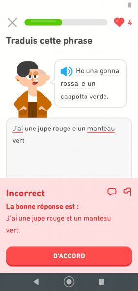 Duolingo screenshot
